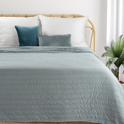 Jednoduchý prehoz SELEN mätová - 220x240 cm